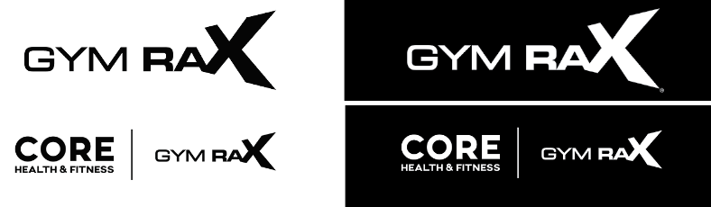 GymRax-Logos und -Logo-Set